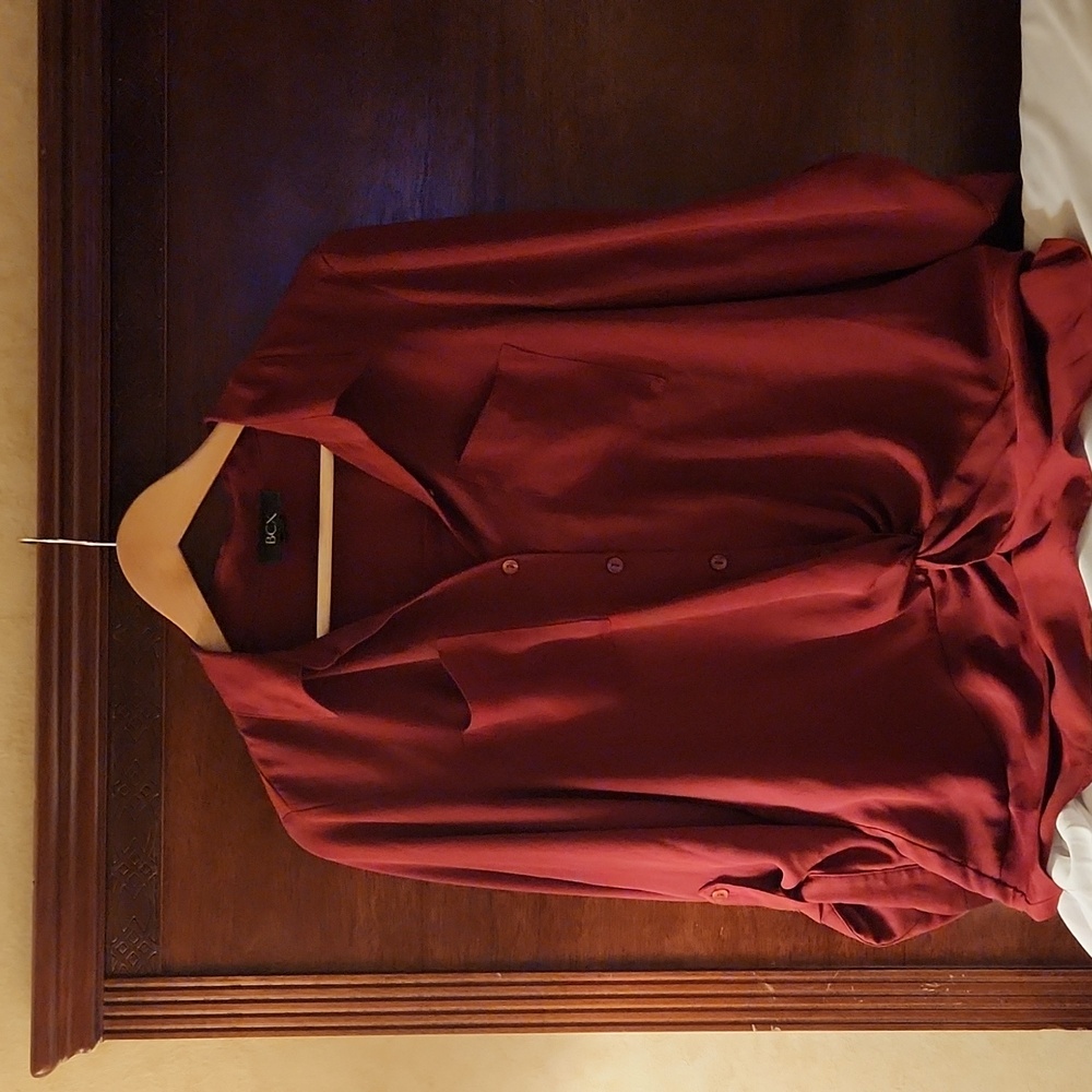 Red Sheer Blouse
